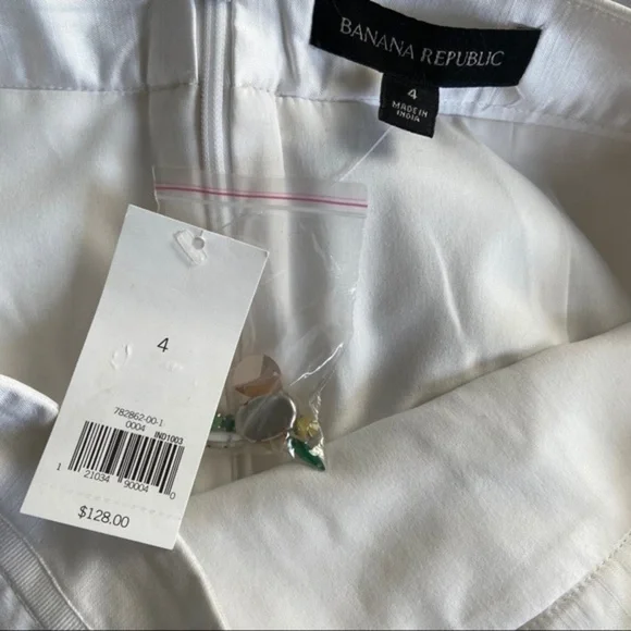 Banana Republic White Pineapple Embellished Skirt - Picture 6 of 10